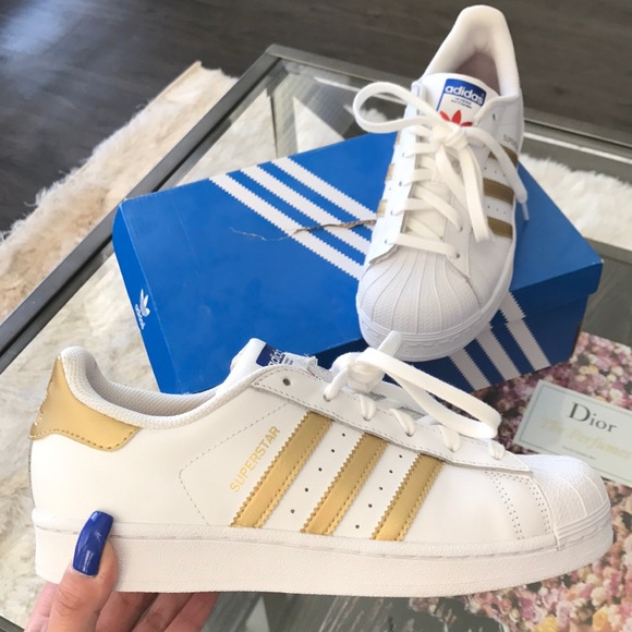 blue superstar adidas shoes